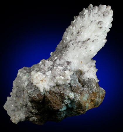 Calcite on Pyrite with Scheelite from Bansk Stiavnica (formerly Selmecbanya), Slovenske Rudohorie Mountains, Bansk Bystrica Region, Slovak Republic (Slovakia)