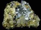 Chalcopyrite, Sphalerite, Quartz from Banská Stiavnica (formerly Selmecbanya), Slovenske Rudohorie Mountains, Banská Bystrica Region, Slovak Republic (Slovakia)