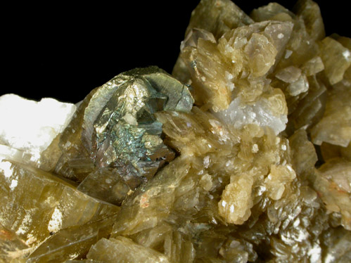 Siderite, Quartz, Chalcopyrite from Holl-patak (Crow Creek), Transylvania, Romania