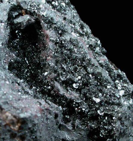 Hematite var. Specularite from Llanharry Mine, Rhondda-Cynon-Taff, Wales