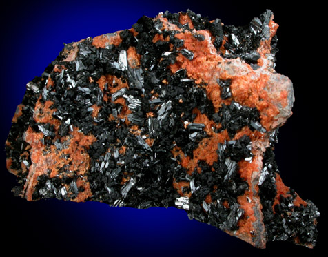 Gaudefroyite on Andradite Garnet from Wessels Mine, Kalahari Manganese Field, Northern Cape Province, South Africa