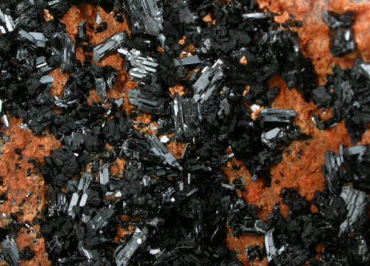 Gaudefroyite on Andradite Garnet from Wessels Mine, Kalahari Manganese Field, Northern Cape Province, South Africa