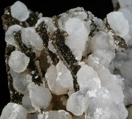 Calcite with Quartz from N'Chwaning Mine, Kalahari Manganese Field, Northern Cape Province, South Africa