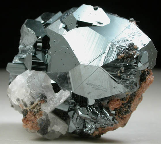 Hematite with Calcite from Wessels Mine, Kalahari Manganese Field, Northern Cape Province, South Africa