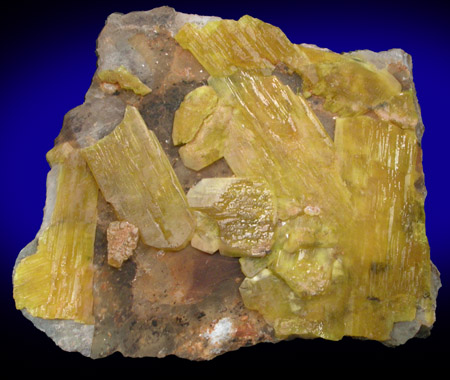 Ettringite-Sturmanite on Celestine from Wessels Mine, Kalahari Manganese Field, Northern Cape Province, South Africa