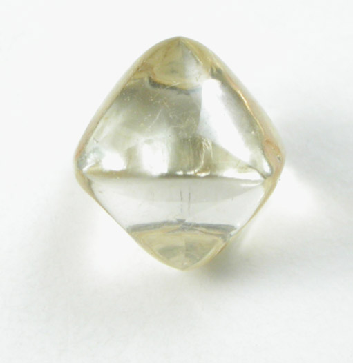 Diamond (1 carat yellow octahedral crystal) from Venetia Mine, Limpopo Province, South Africa