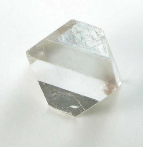 Diamond (1.22 carat gray octahedral crystal) from Republic of Sakha, Siberia, Russia