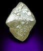 Diamond (6.53 carat green-gray octahedral crystal) from Bakwanga Mine, Mbuji-Mayi (Miba), Democratic Republic of the Congo