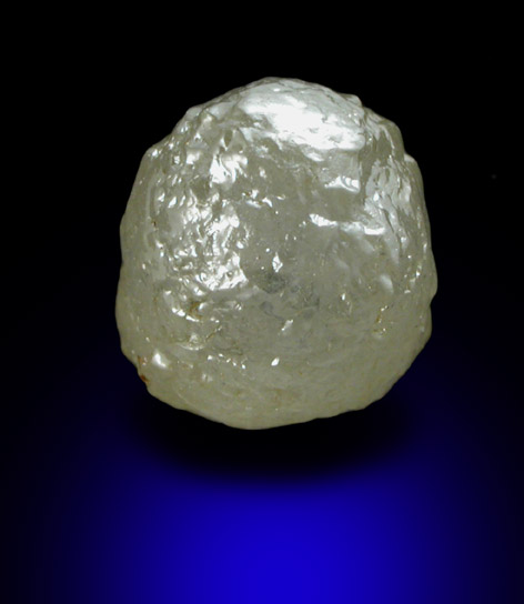 Diamond (4.32 carat gray spherical Ballas crystal) from Paraguassu River District, Bahia, Brazil