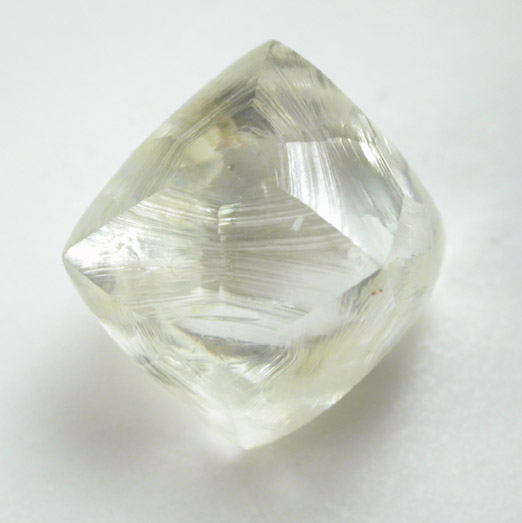 Diamond (4.19 carat gem-grade pale-yellow octahedral crystal) from Northern Cape Province, South Africa