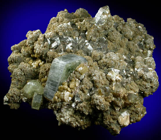 Fluorapatite, Arsenopyrite, Quartz, Muscovite from Panasqueira Mine, Barroca Grande, 21 km. west of Fundao, Castelo Branco, Portugal