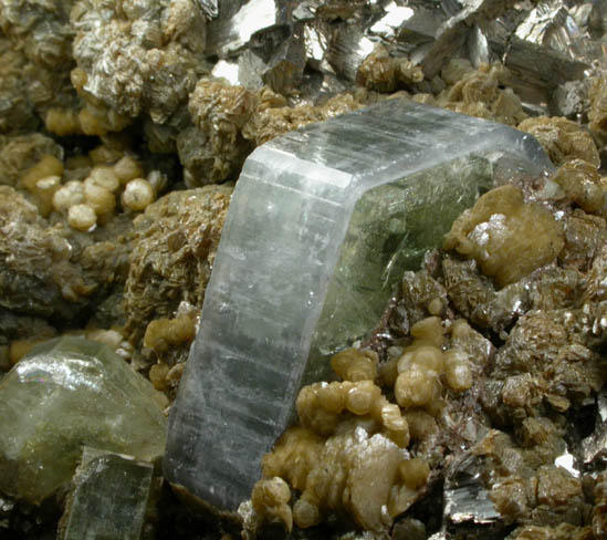 Fluorapatite, Arsenopyrite, Quartz, Muscovite from Panasqueira Mine, Barroca Grande, 21 km. west of Fundao, Castelo Branco, Portugal