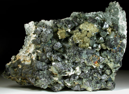 Magnetite, Chalcopyrite, Natrolite from Laurel Hill (Snake Hill) Quarry, Secaucus, Hudson County, New Jersey