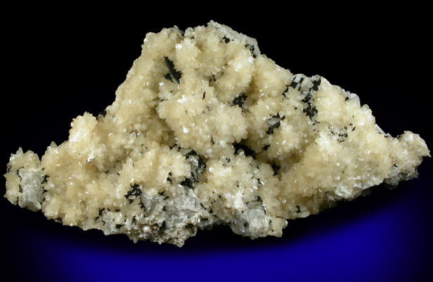 Stilbite-Ca on Calcite with Clinochlore from Laurel Hill (Snake Hill) Quarry, Secaucus, Hudson County, New Jersey