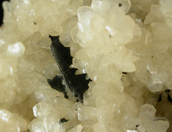 Stilbite-Ca on Calcite with Clinochlore from Laurel Hill (Snake Hill) Quarry, Secaucus, Hudson County, New Jersey