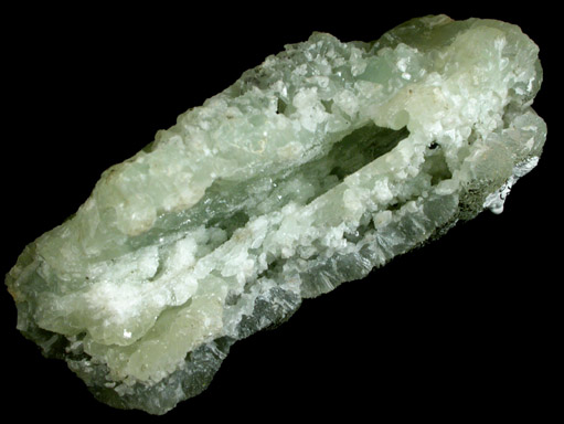 Prehnite pseudomorph after Anhydrite with Datolite from Prospect Park Quarry, Prospect Park, Passaic County, New Jersey