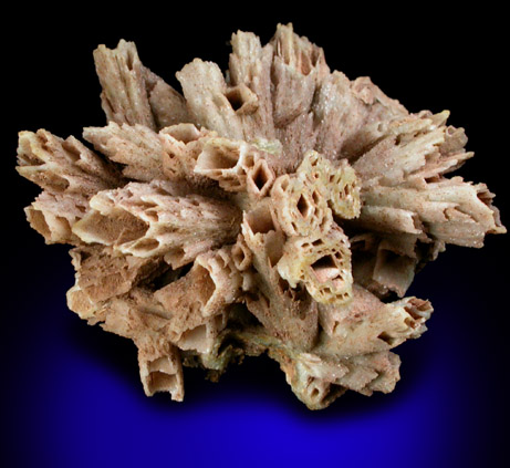Quartz pseudomorphs after Anhydrite from Houdaille Quarry (Consolidated Quarry), Little Falls Twp., north of Montclair State University, Essex County, New Jersey