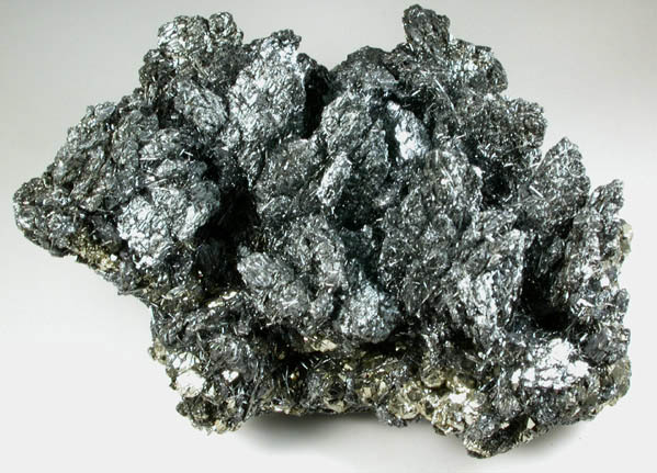 Andorite with Zinkenite on Pyrite from San Jose Mine, Oruro Department, Bolivia