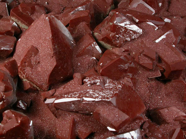 Calcite with Hematite from Mina el Potos, 16th Level, Santa Eulalia District, Aquiles Serdn, Chihuahua, Mexico