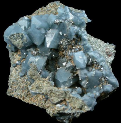 Quartz with Aerinite inclusions from Olvera, Cdiz, Andalusia, Spain