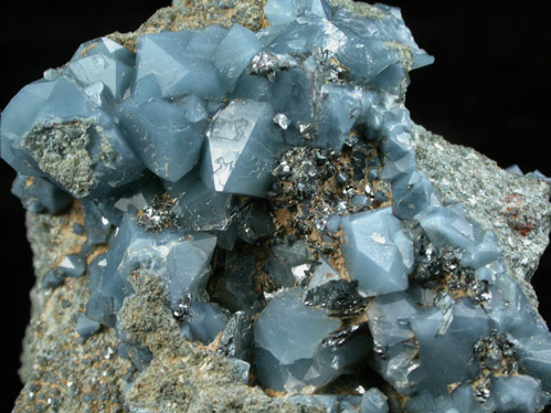 Quartz with Aerinite inclusions from Olvera, Cdiz, Andalusia, Spain