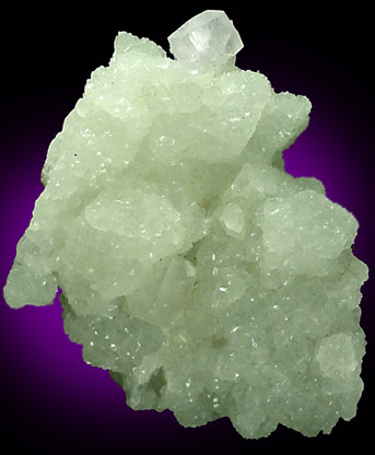 Prehnite and Calcite from Virginia Traprock Quarry, Leesburg, Virginia