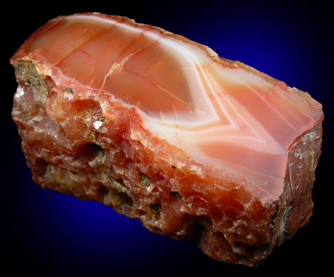 Quartz var. Carnelian from Stirling Brook, Warren Township, Somerset County, New Jersey