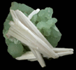 Natrolite on Prehnite from Upper New Street Quarry, Paterson, Passaic County, New Jersey