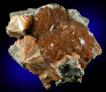 Stilbite-Ca from Houdaille Quarry (Consolidated Quarry), Little Falls Twp., north of Montclair State University, Essex County, New Jersey