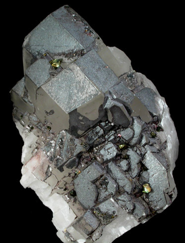 Calcite, Chalcopyrite, Hematite from Balmat No. 3 Mine, Balmat, St. Lawrence County, New York