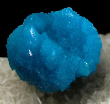 Cavansite on Stilbite-Ca from Wagholi Quarry, Maharashtra, India