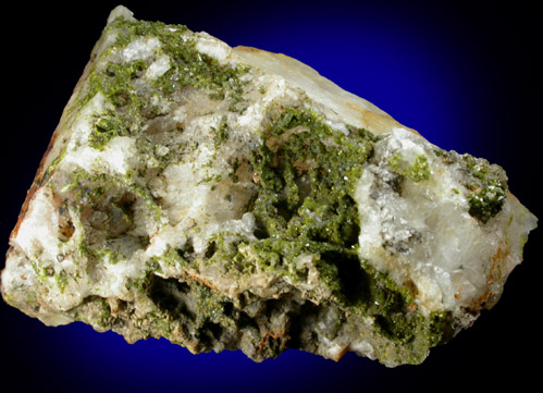 Pyromorphite with Quartz from Wheatley Mine, Phoenixville, Chester County, Pennsylvania