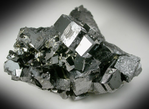 Magnetite (rare cubic and tetrahexahedral crystal form) from ZCA Mine No. 4, Fowler Ore Body, 2500' Level, Balmat, St. Lawrence County, New York