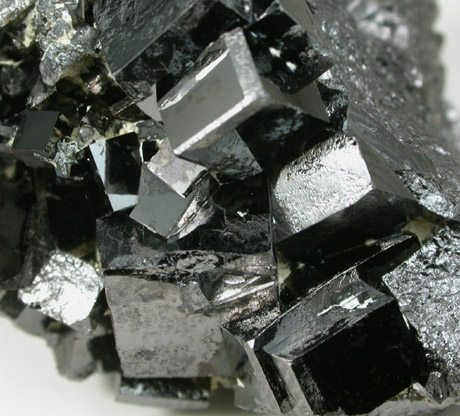 Magnetite (rare cubic and tetrahexahedral crystal form) from ZCA Mine No. 4, Fowler Ore Body, 2500' Level, Balmat, St. Lawrence County, New York