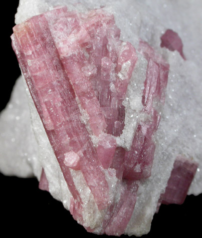 Elbaite var. Rubellite Tourmaline in Lepidolite from Stewart Mine, Pala District, San Diego County, California