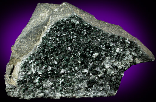 Clinochlore var. Penninite on Chromite from Wood's Chrome Mine, State Line District, Lancaster County, Pennsylvania