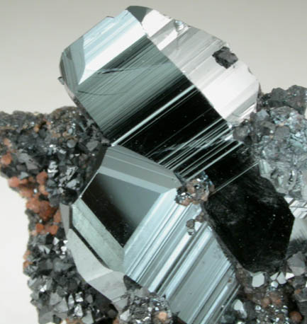 Hematite with Andradite Garnet from Wessels Mine, Kalahari Manganese Field, Northern Cape Province, South Africa