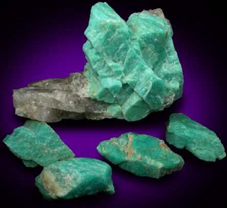 Microcline var. Amazonite from Morefield Mine, Amelia Courthouse, Amelia County, Virginia