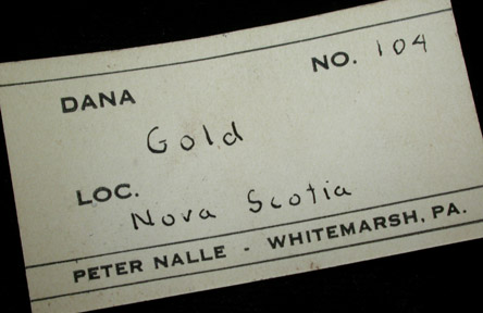 Gold in Quartz from Nova Scotia, Canada