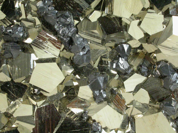 Pyrite with Sphalerite from Huanzala Mine, Huallanca District, Huanuco Department, Peru