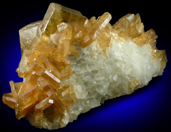 Barite on Calcite from Meikle Mine, Elko County, Nevada