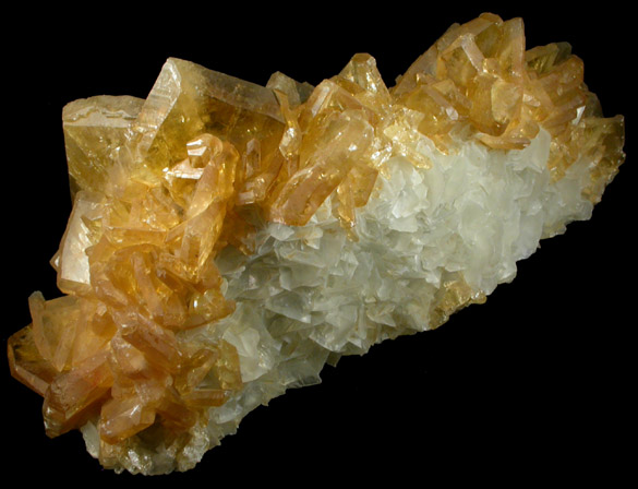 Barite on Calcite from Meikle Mine, Elko County, Nevada