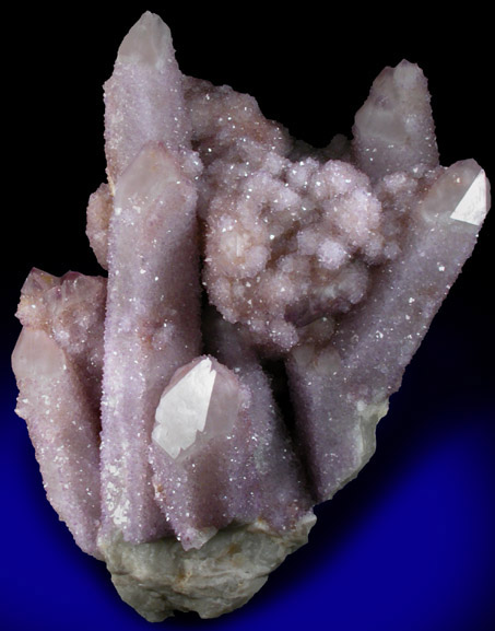 Quartz var. Amethyst (Cactus Quartz) from Boekenhouthoek area, Mpumalanga Province, South Africa