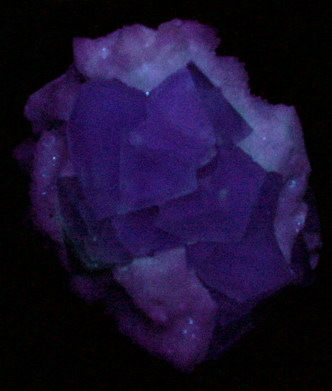 Fluorite in Quartz from Xianghuapu, Linwu, Hunan, China