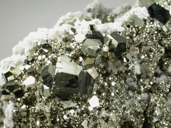 Pyrite and Calcite from Concepcin del Oro, Zacatecas, Mexico