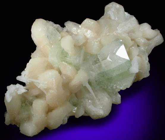 Apophyllite on Stilbite-Ca with Scolecite from Nashik District, Maharashtra, India