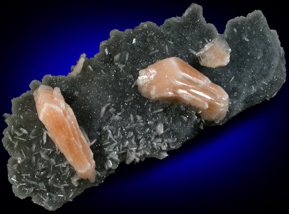 Stilbite-Ca on Quartz from Jalgaon, Maharashtra, India