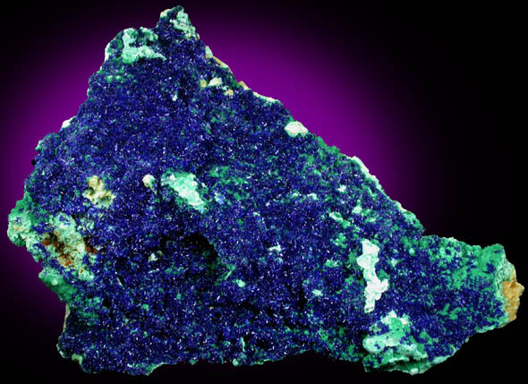 Azurite and Malachite from Kerrouchene, Middle Atlas Mountains, Khénifra Province, Morocco