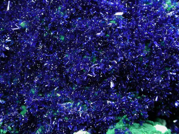 Azurite and Malachite from Kerrouchene, Middle Atlas Mountains, Khnifra Province, Morocco