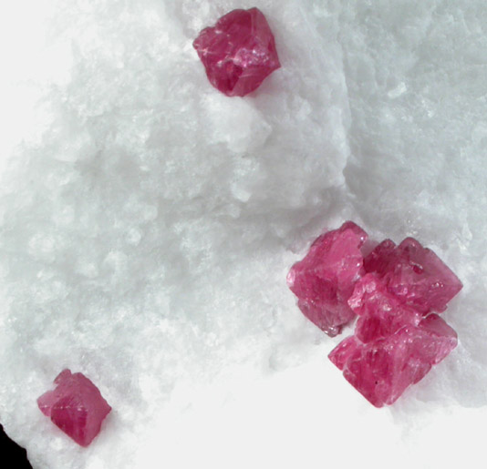 Spinel in Calcite from Luc Yen, Yenbai (Yen Bai) Province, Vietnam